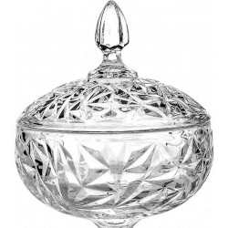Bomboniere 24cm por 16,5cm cm Pé em Cristal Ecológico